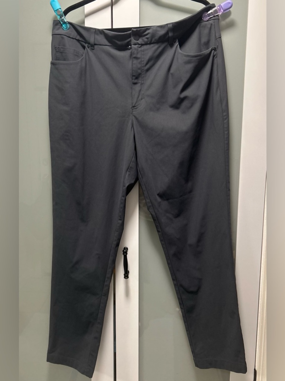 VRST Men's Size 38/30 Gray 
Polyester Limitless Slim Leg Chino
Pants